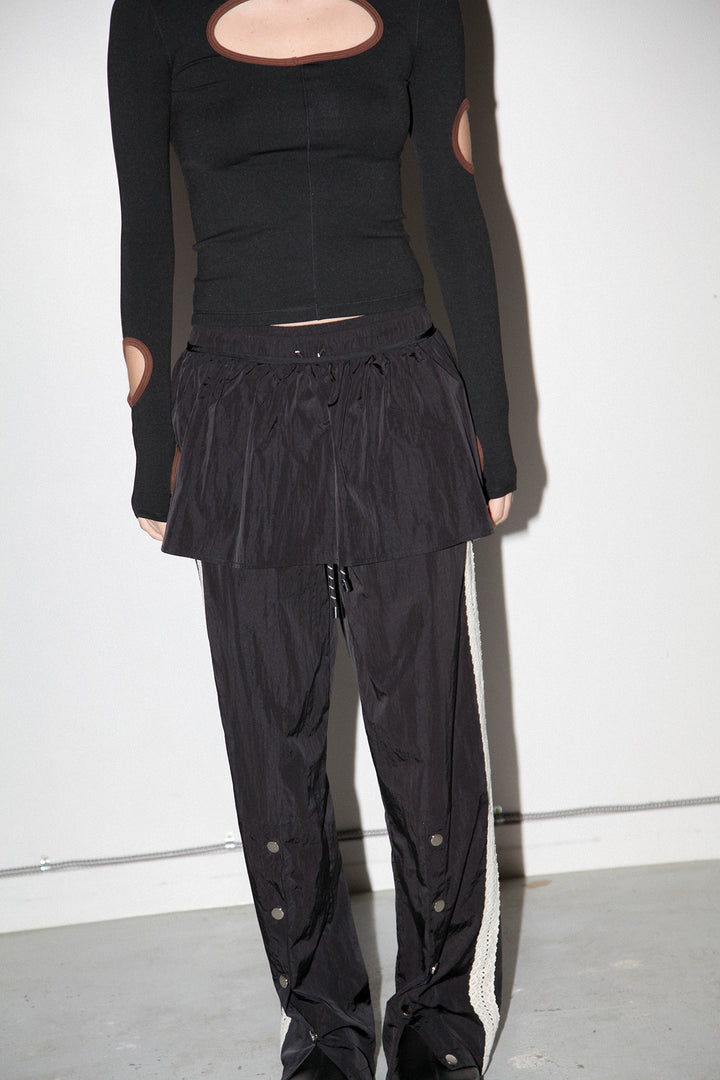 Peplum Apron in Onyx