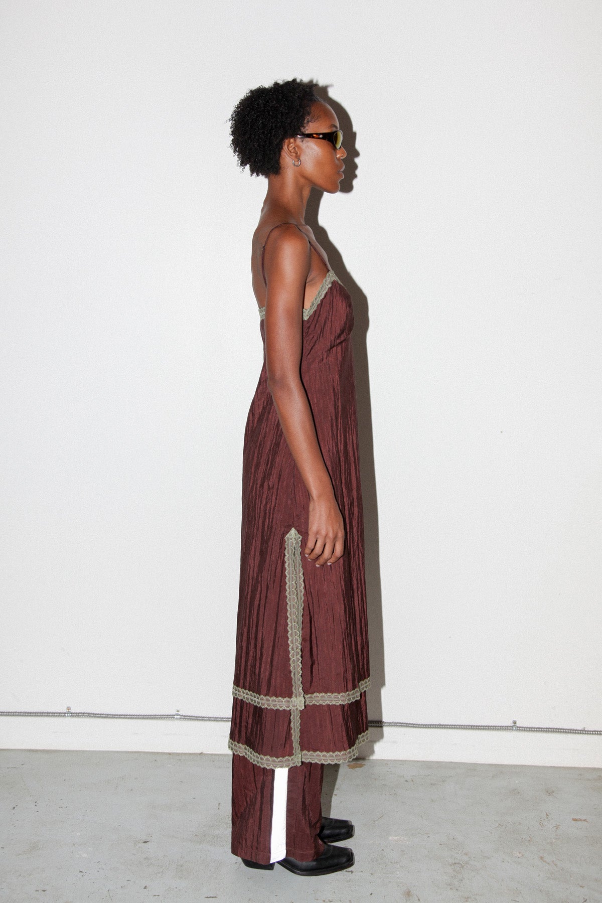 Earthen Slip Dress in Auburn