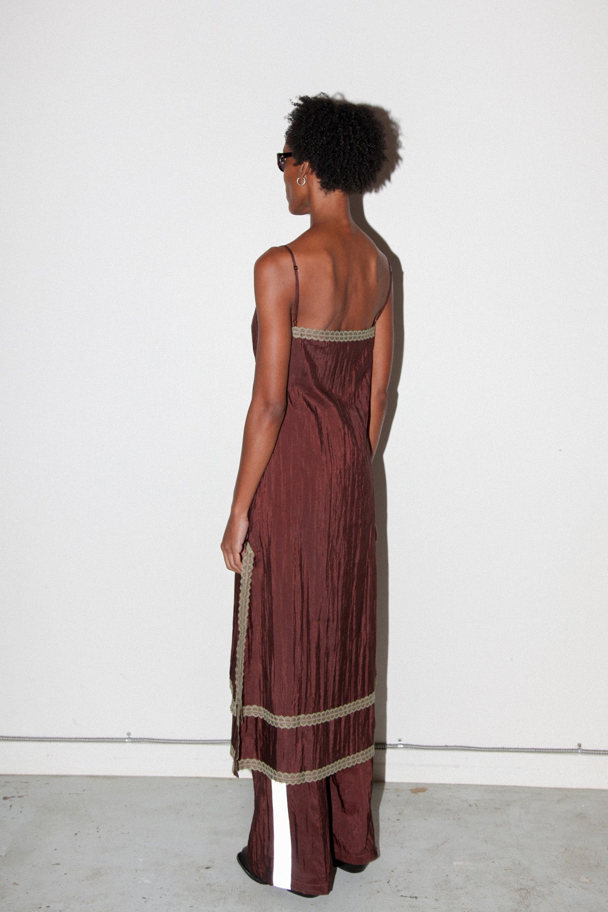 Earthen Slip Dress in Auburn