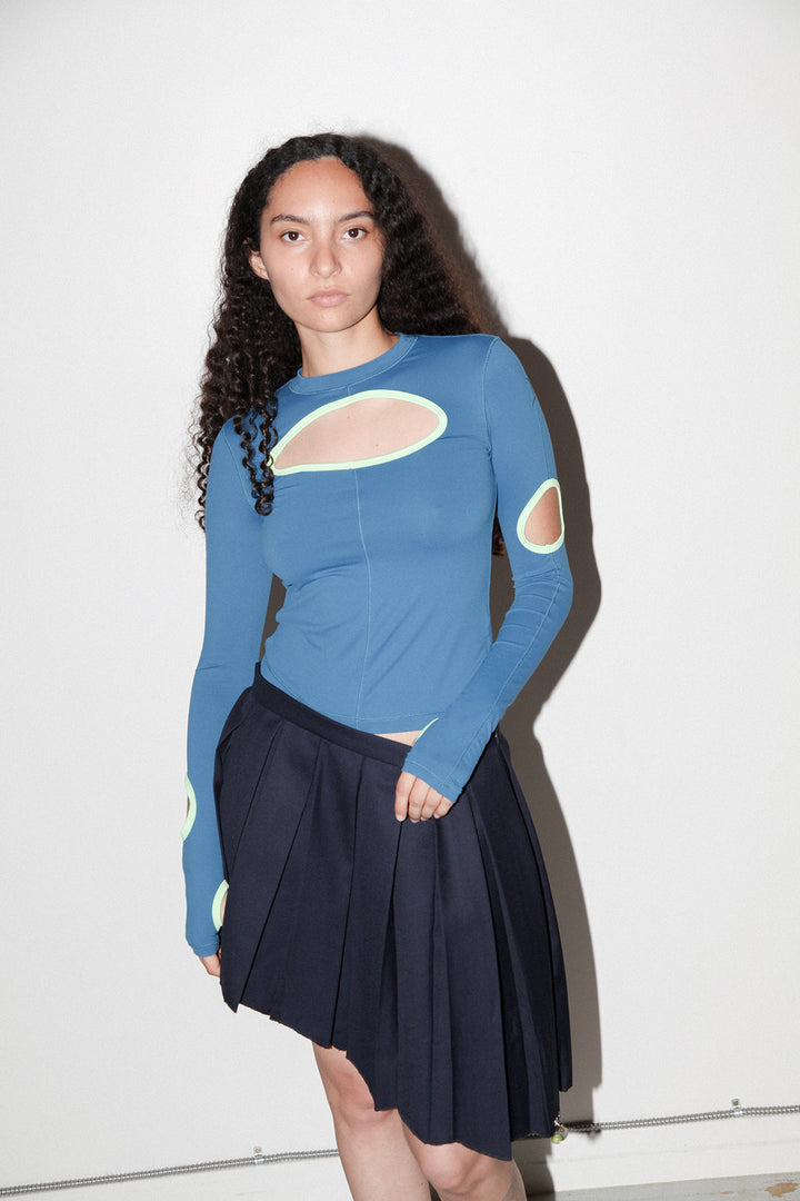 21SS COGNOMEN キュプラシャツ・ハーフパンツ セットアップ PING APPAREL】ドットメッシュハーフジップシャツ ＜EARLY