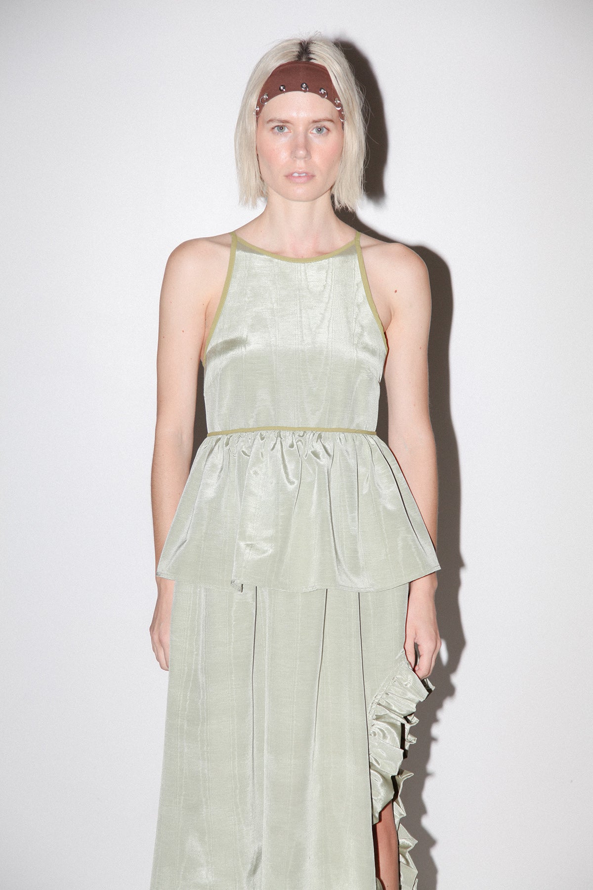 Peplum Apron in Sage
