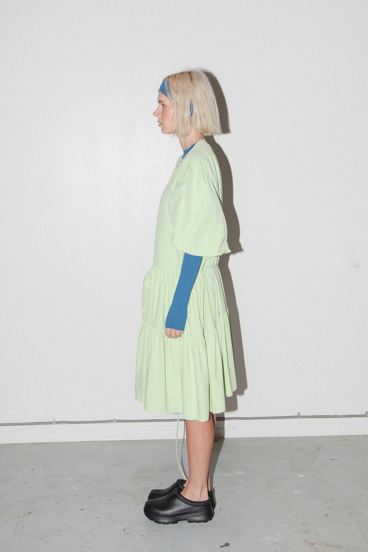 Utility Wrap Dress in Lichen