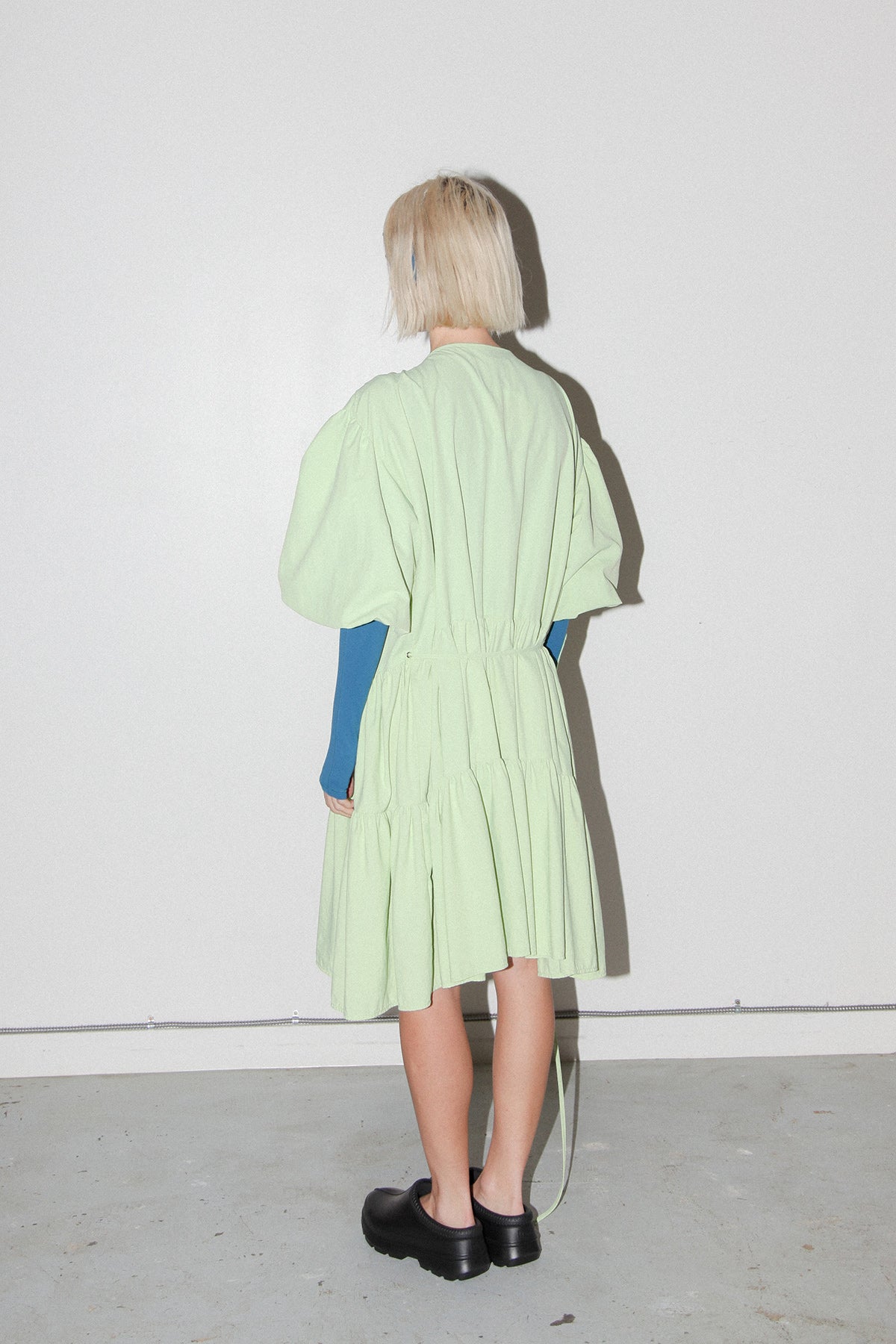 Utility Wrap Dress in Lichen