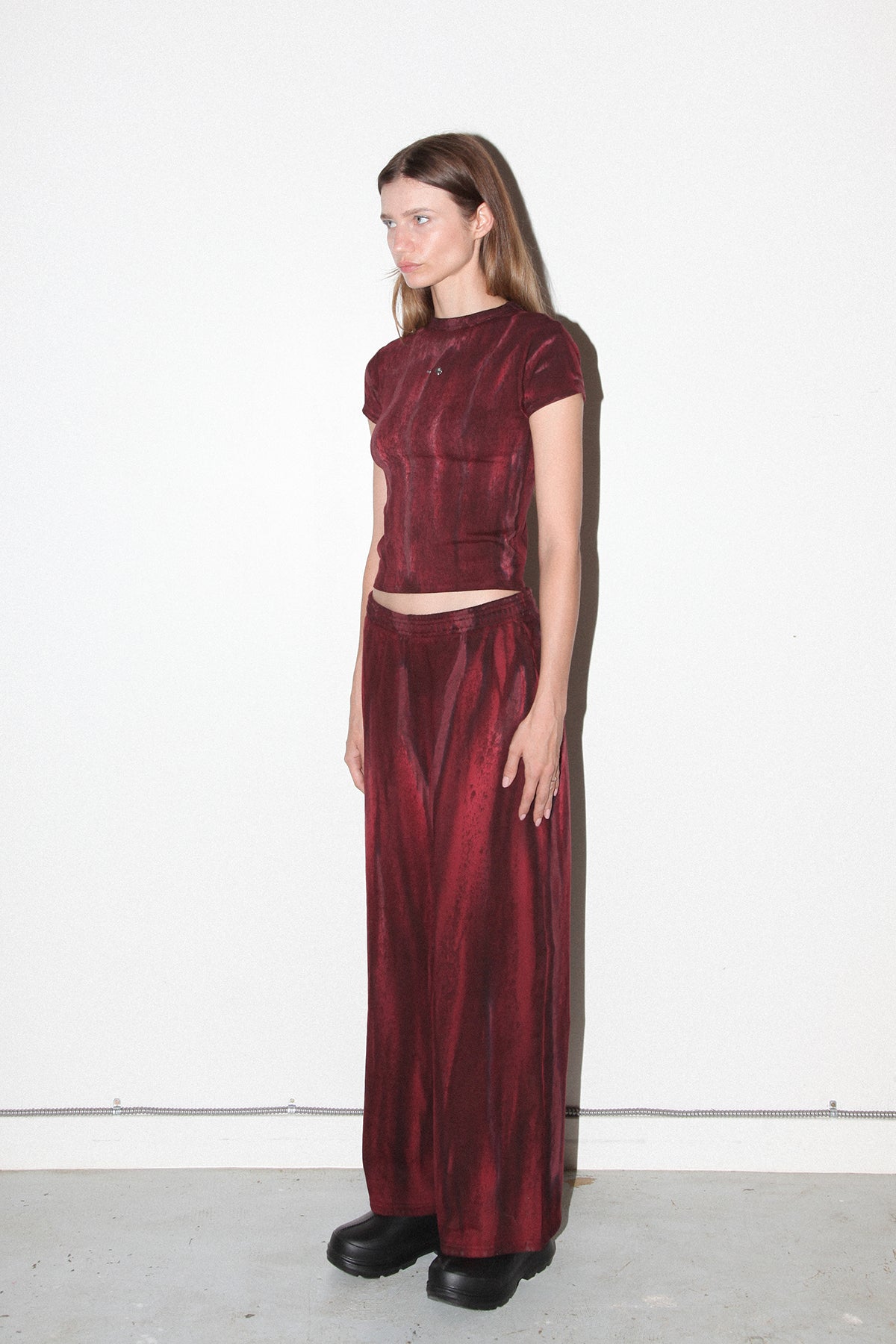 Mineral Dye Sweatpant in Wine