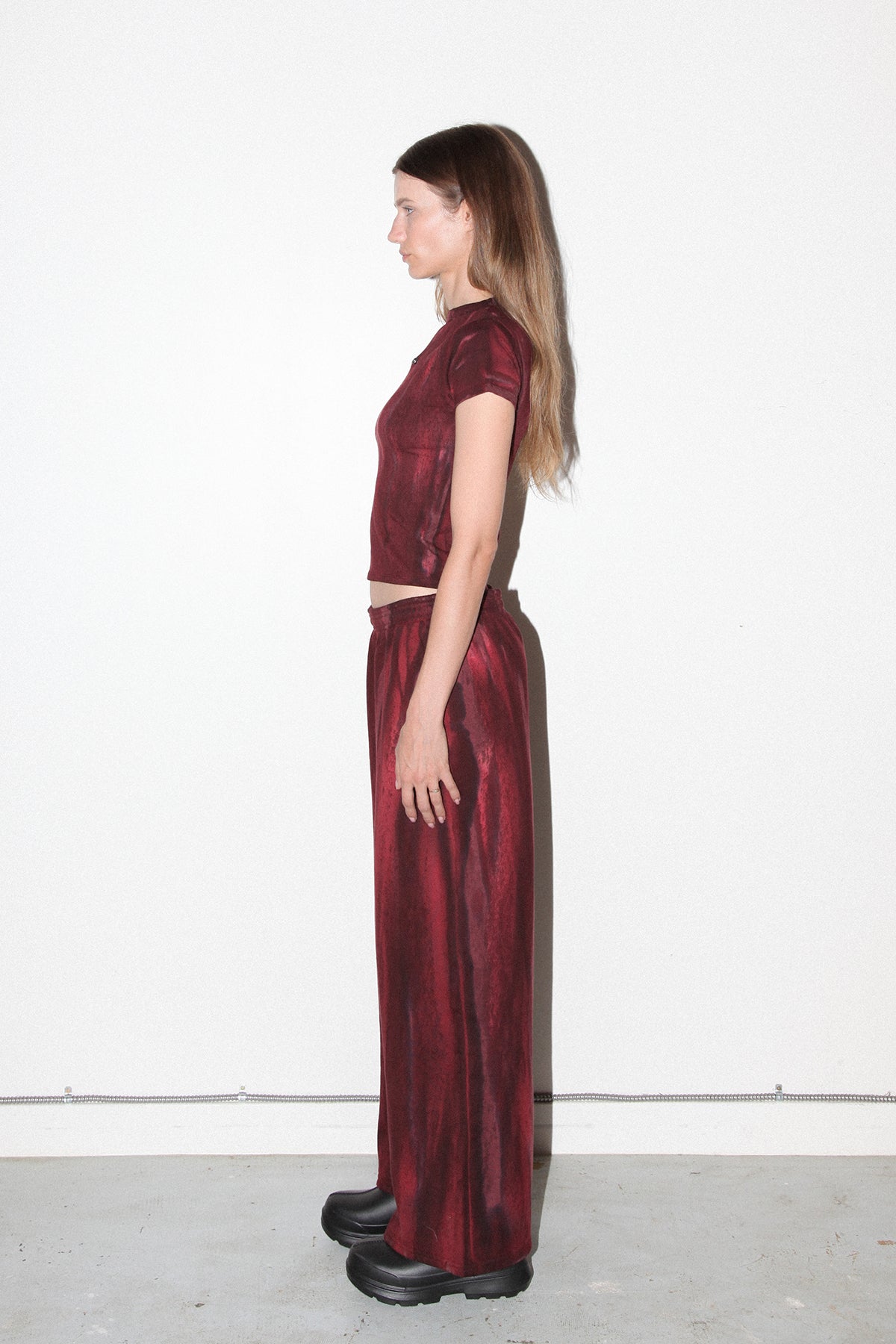 Mineral Dye Sweatpant in Wine