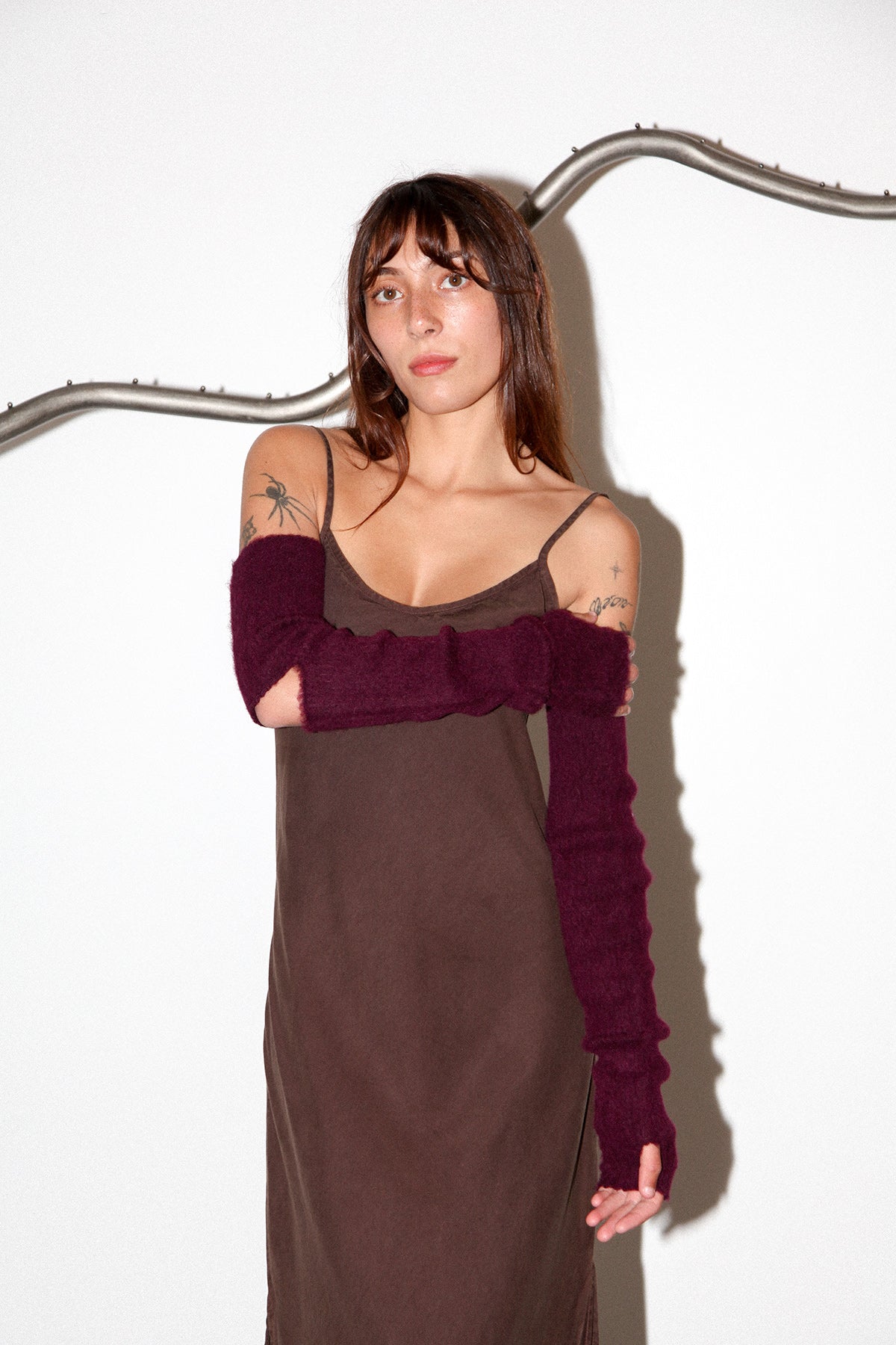 Glove Sleeves in Plum