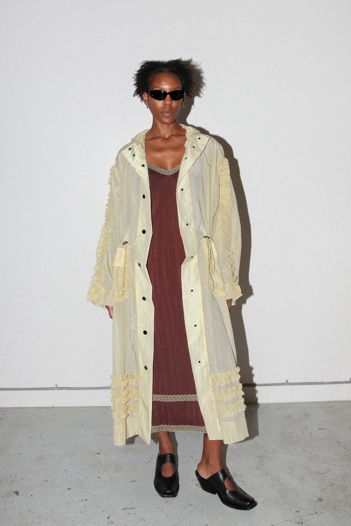 Spiral Windbreaker in Butter