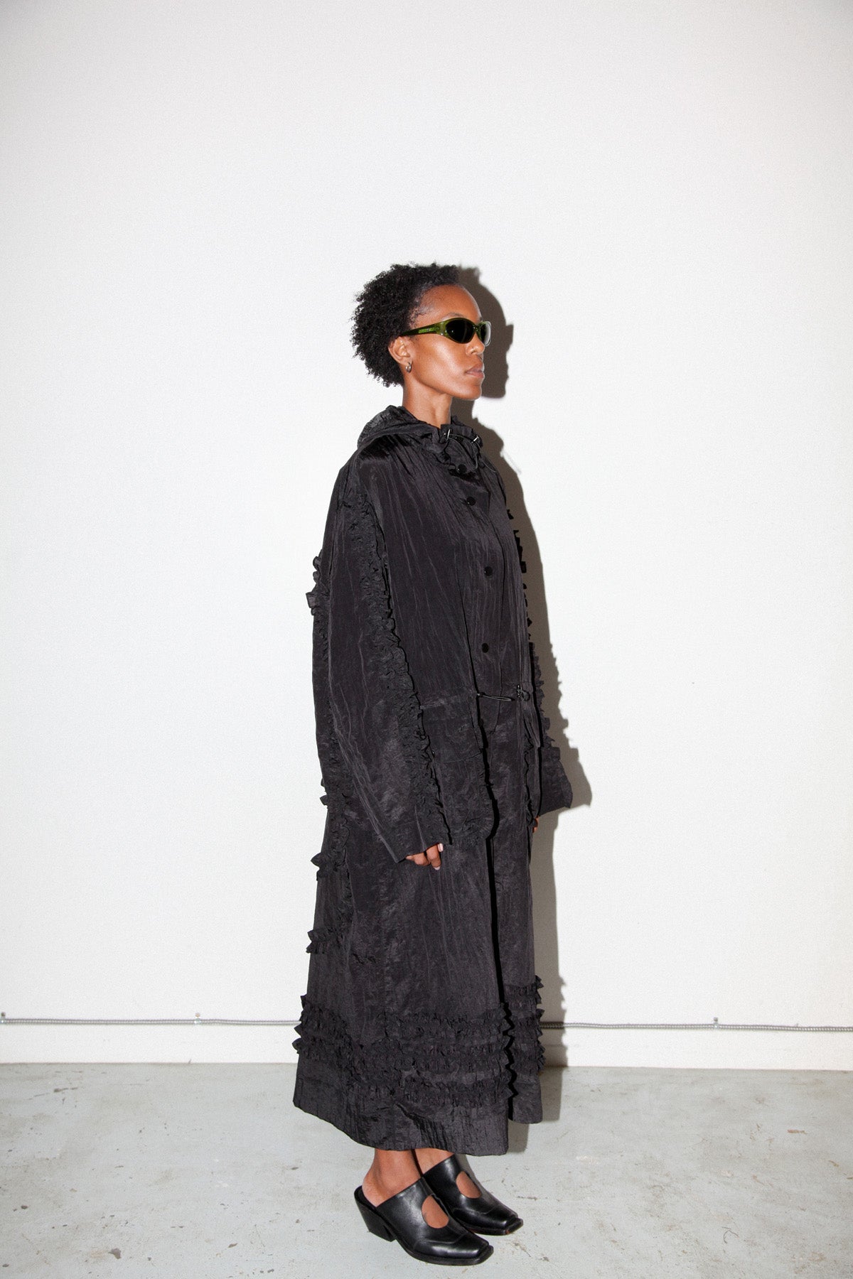 Spiral Windbreaker in Onyx