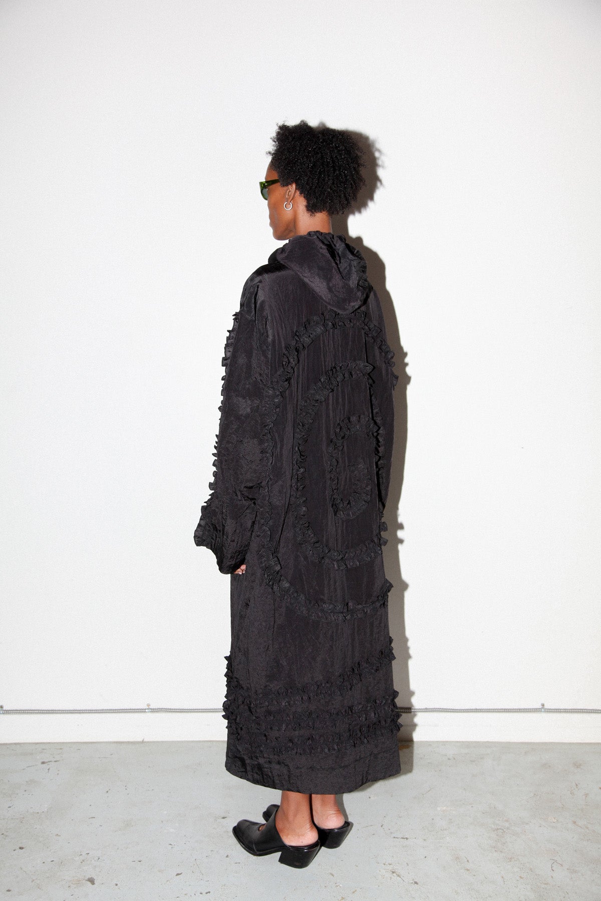 Spiral Windbreaker in Onyx