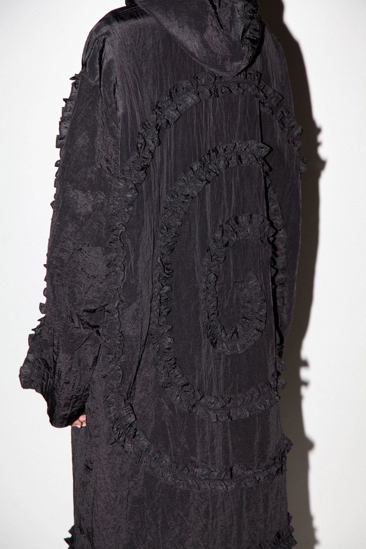 Spiral Windbreaker in Onyx