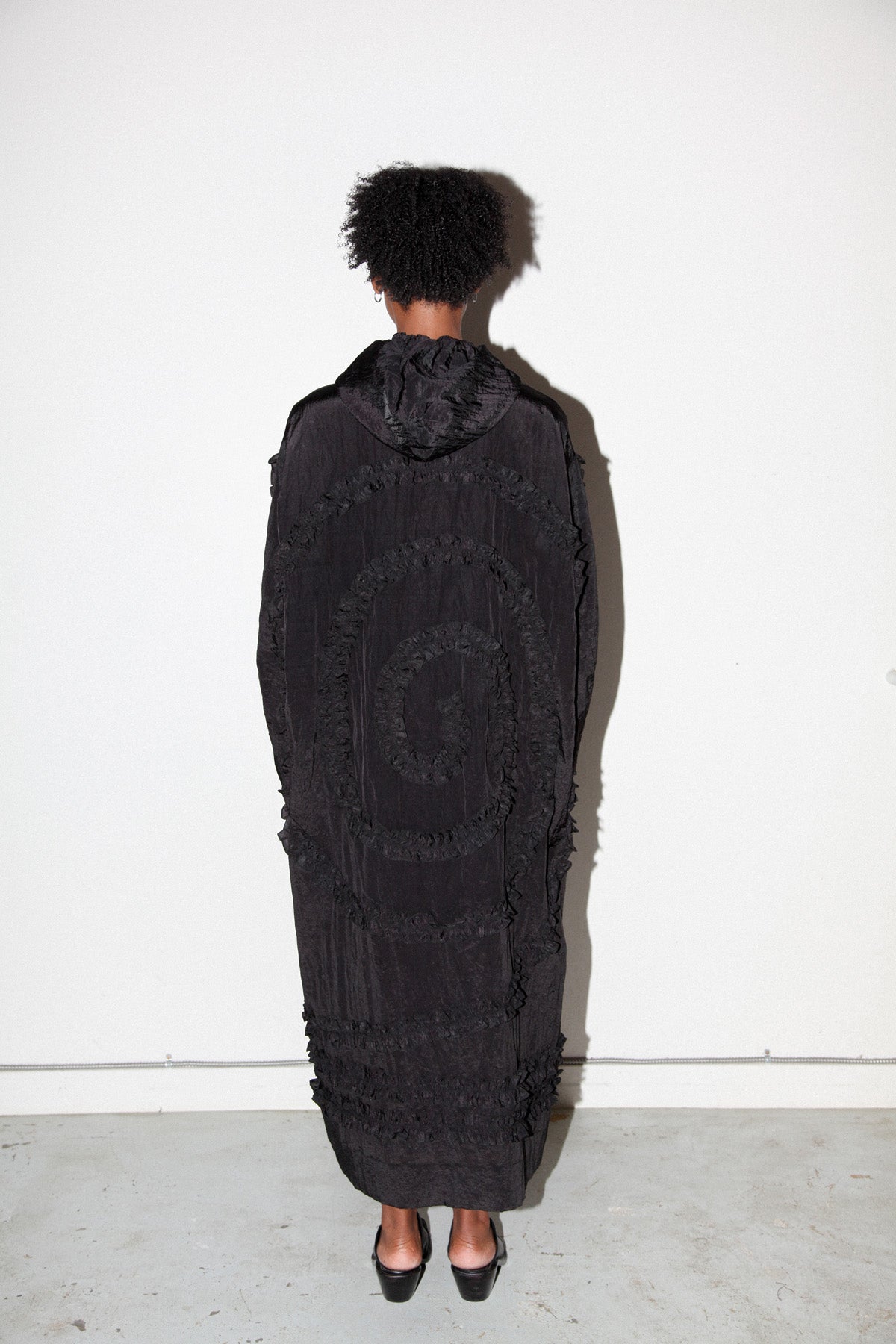 Spiral Windbreaker in Onyx
