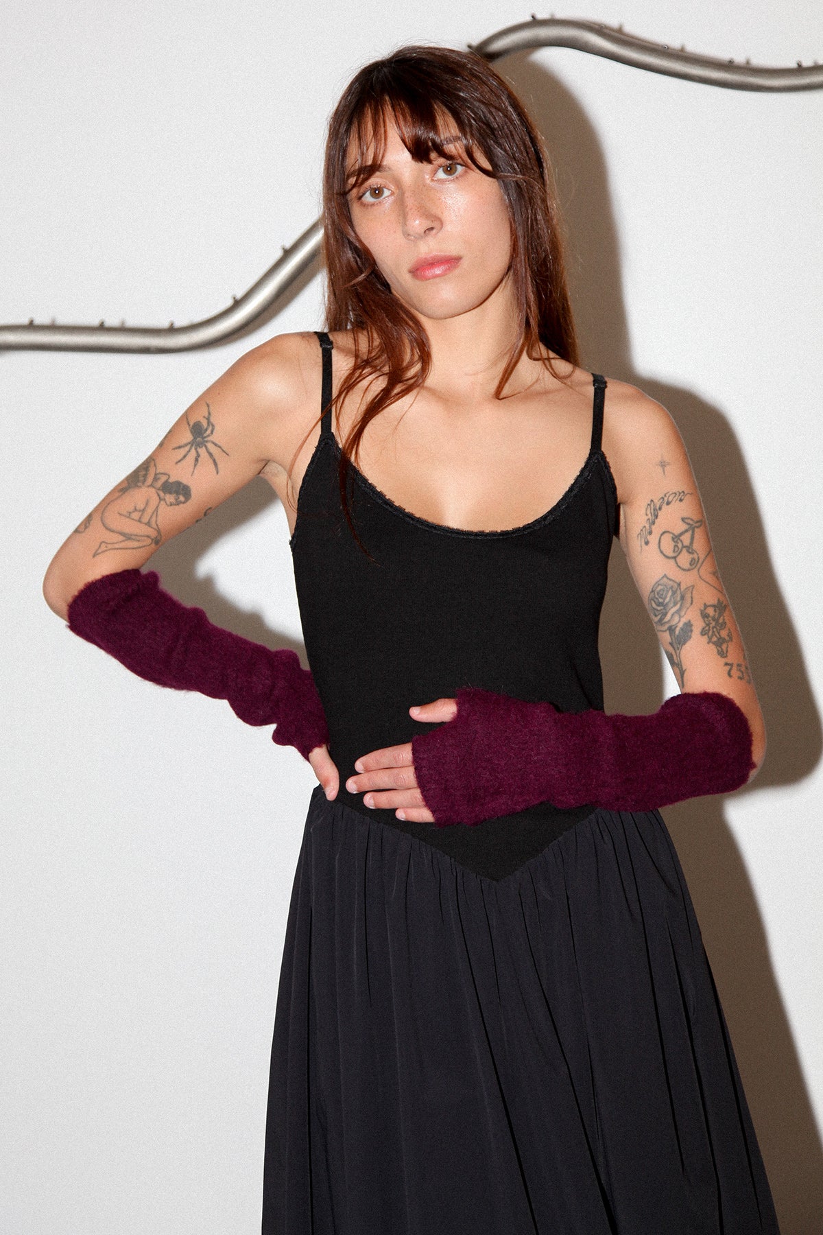 Arm Warmers in Plum
