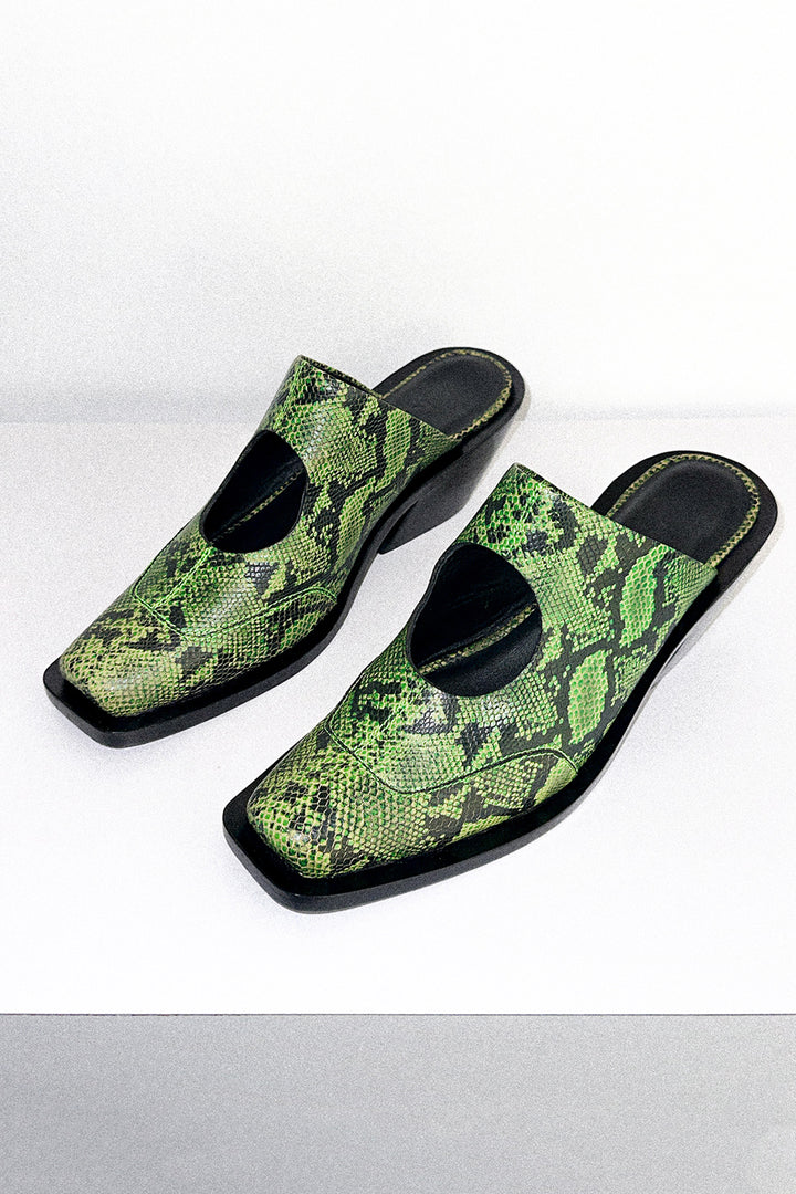 Circle Mule in Green Snake