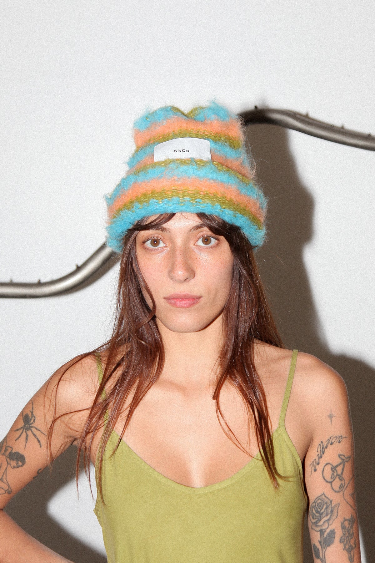 Striped Suri Beanie in Reef – KkCo