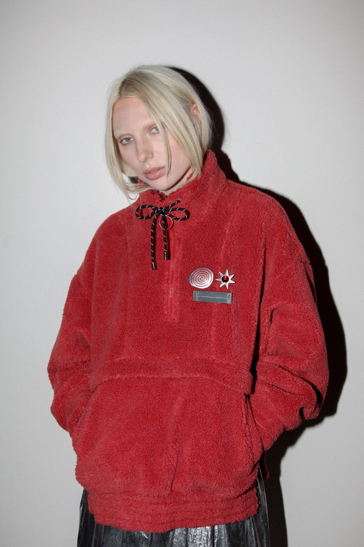 Sherpa Trail Double Mockneck in Terra Cotta