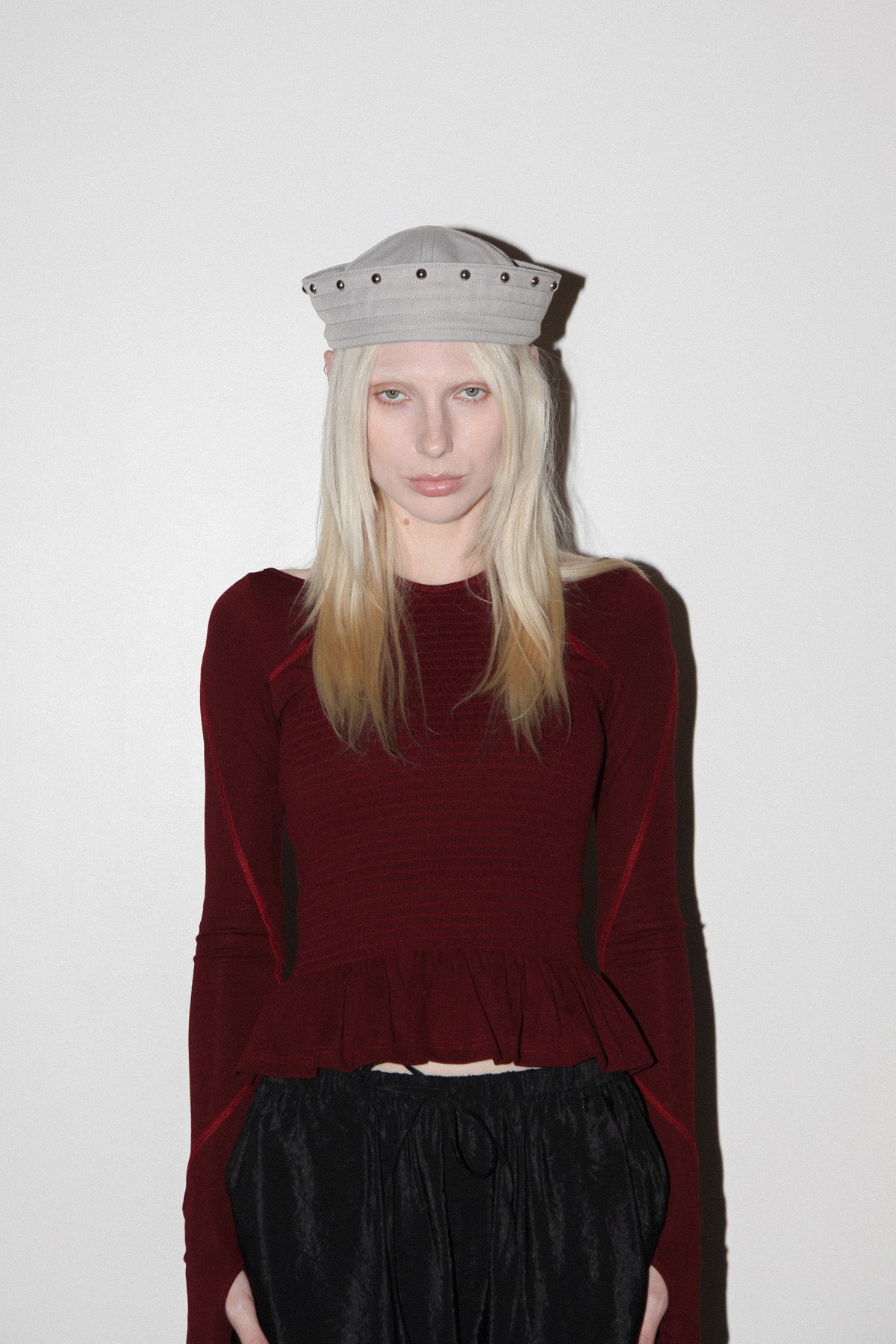 KkCo & Clyde Rivet Sailor Hat in Stone