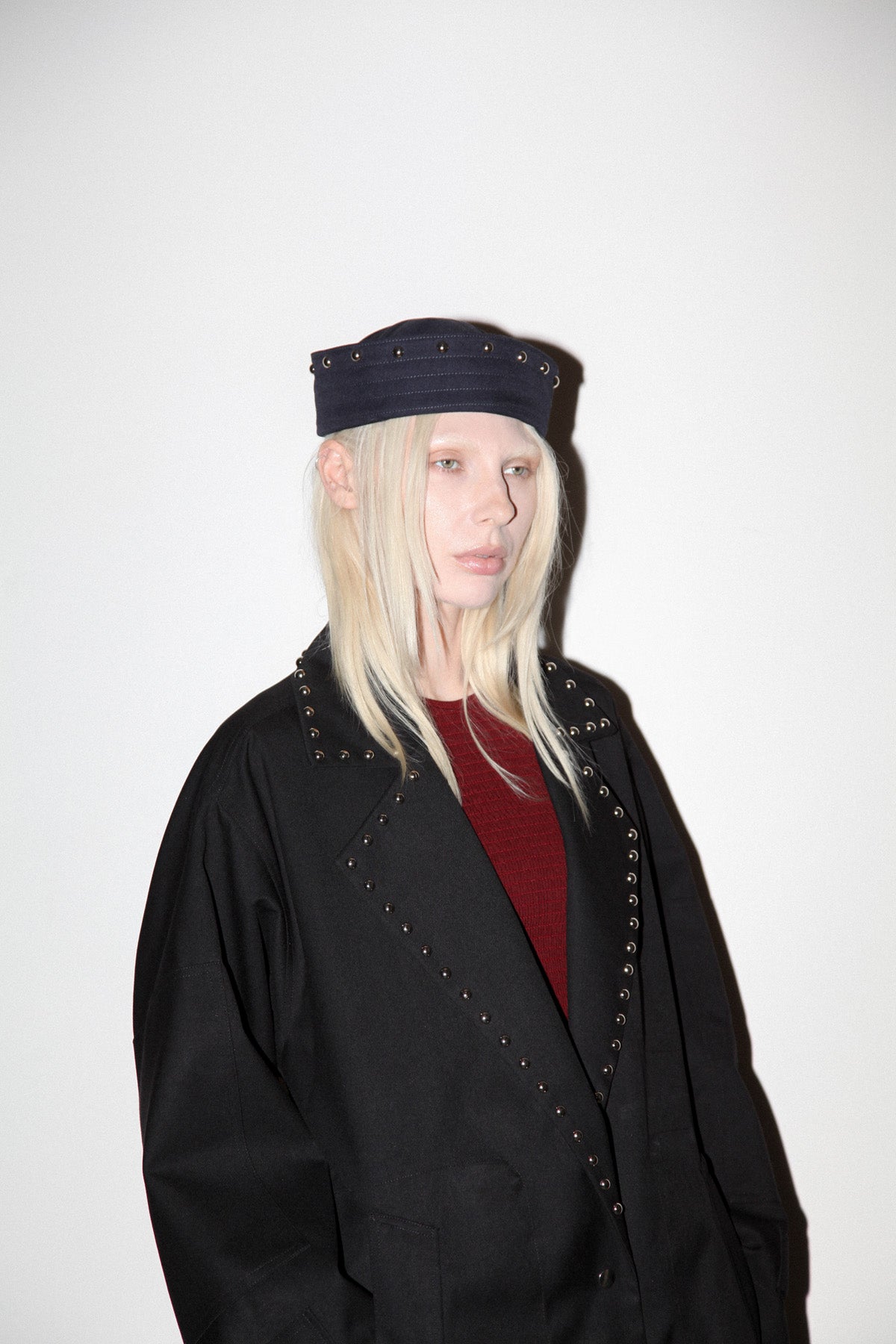 KkCo & Clyde Rivet Sailor Hat in Onyx