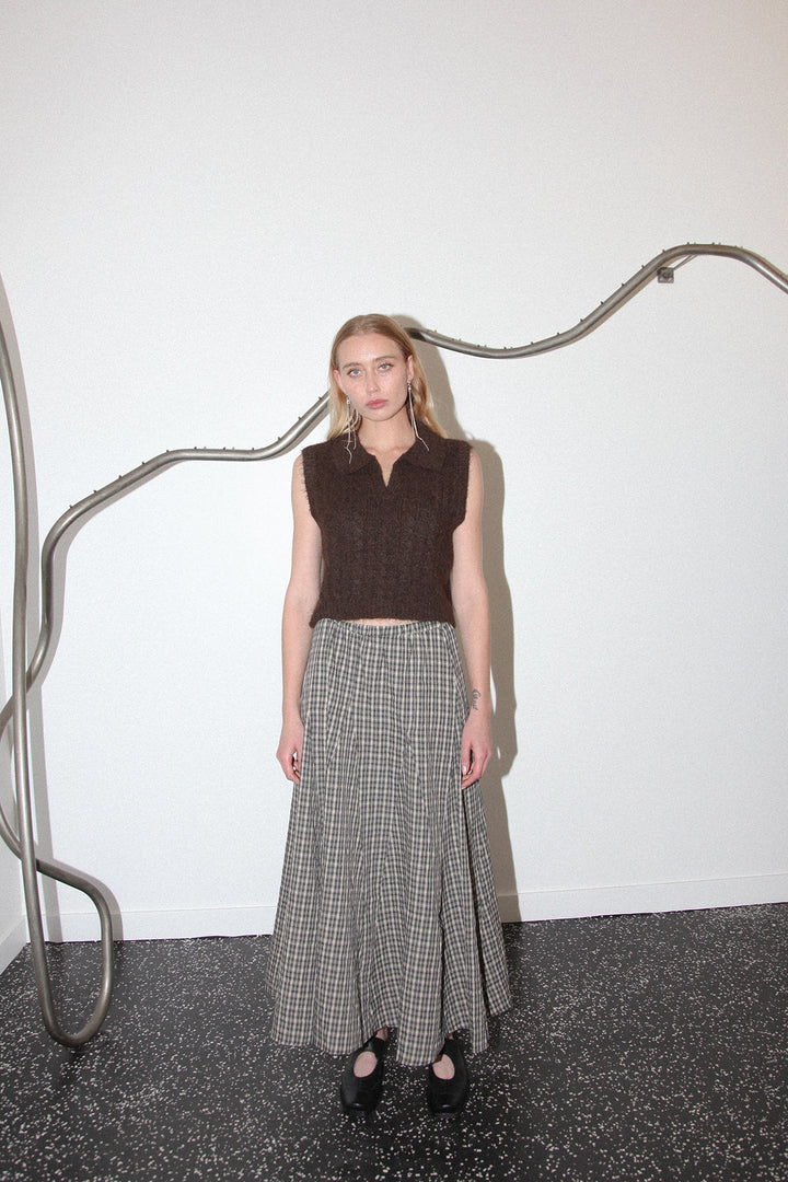 Studio 411 Maxi Skirt in Plaid