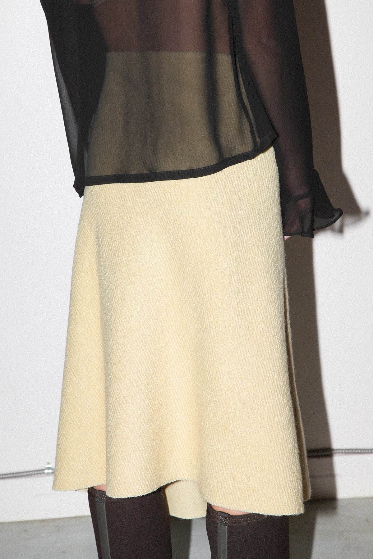 Slope Wrap Skirt in Butter