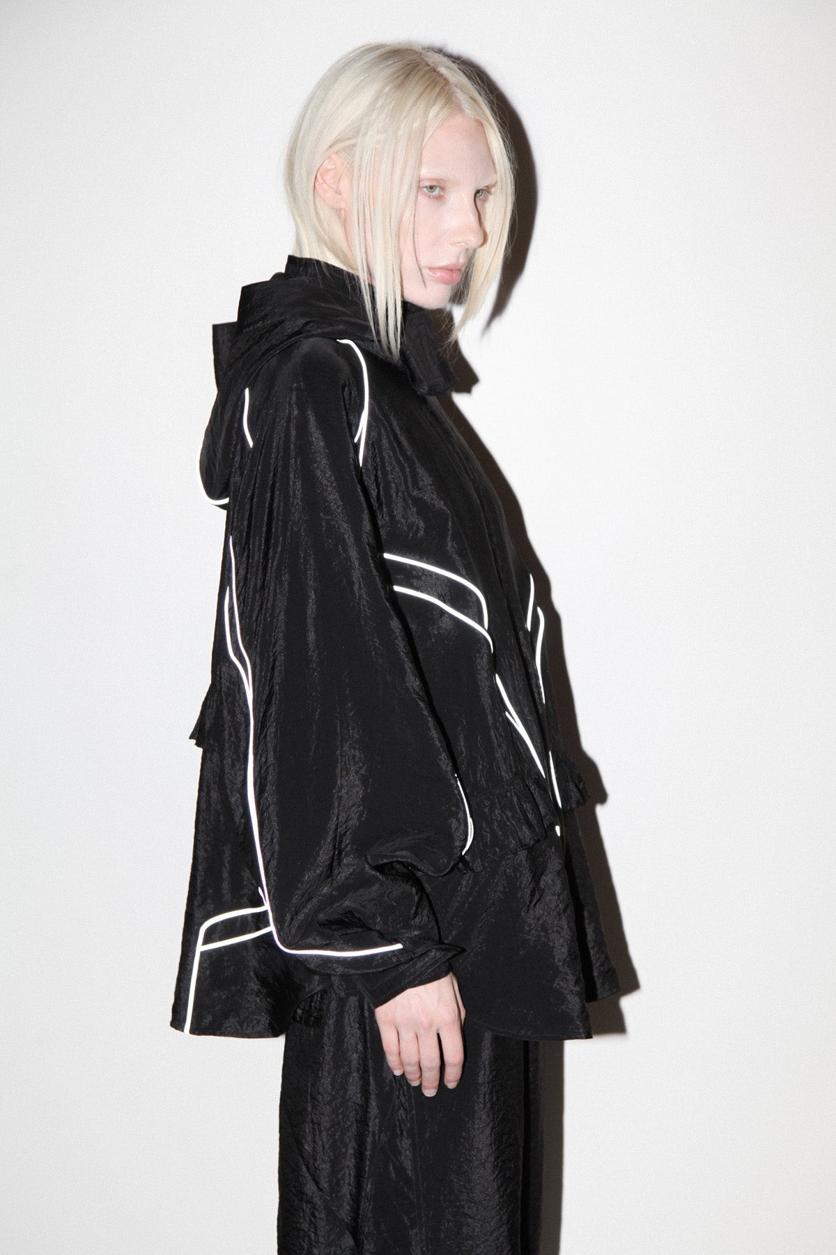 Crescent Jacket in Obsidian