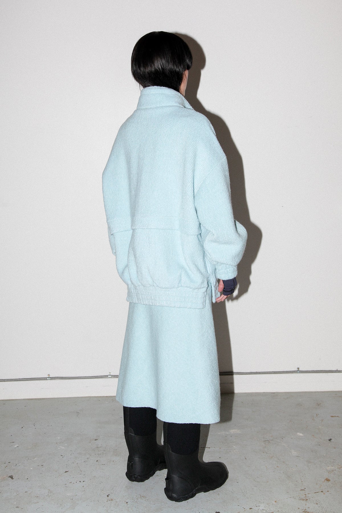 Trail Double Mockneck in Sky