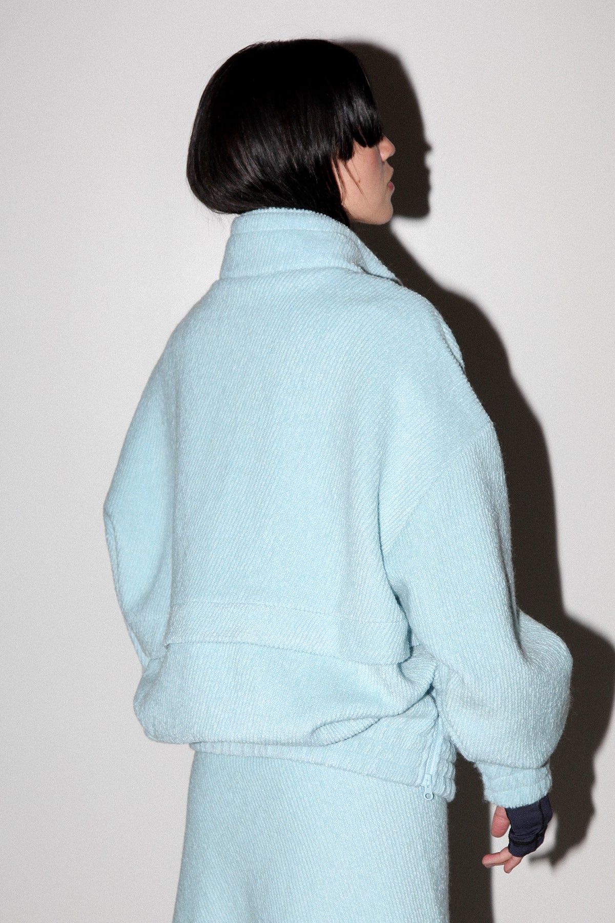 Trail Double Mockneck in Sky