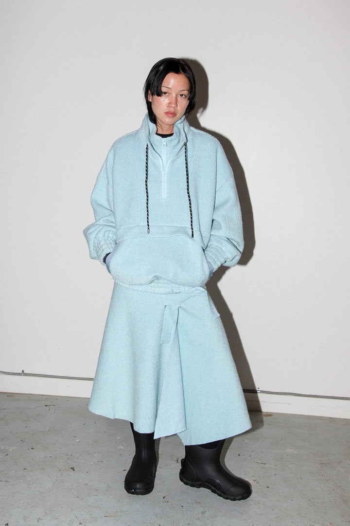 Trail Double Mockneck in Sky