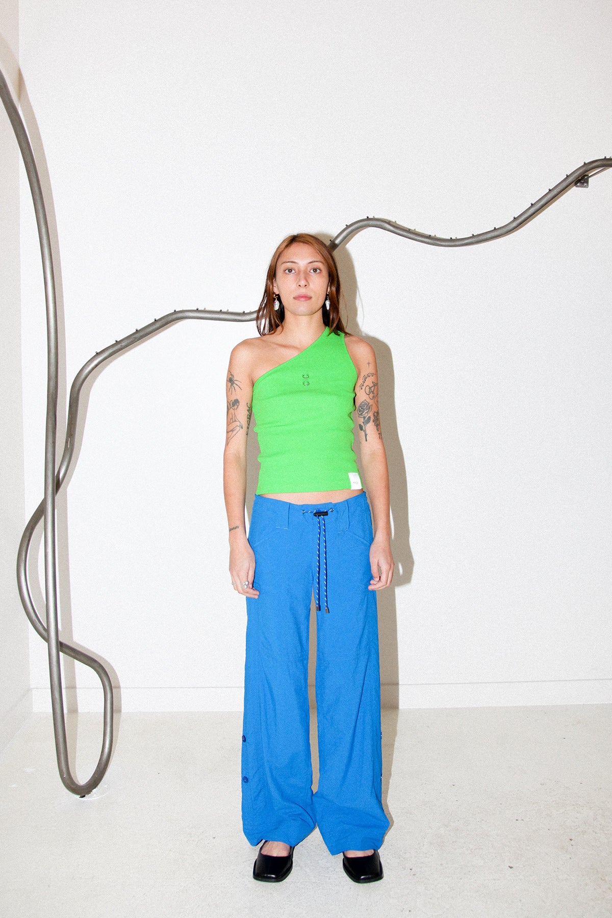 Roll Up Pant in Cobalt