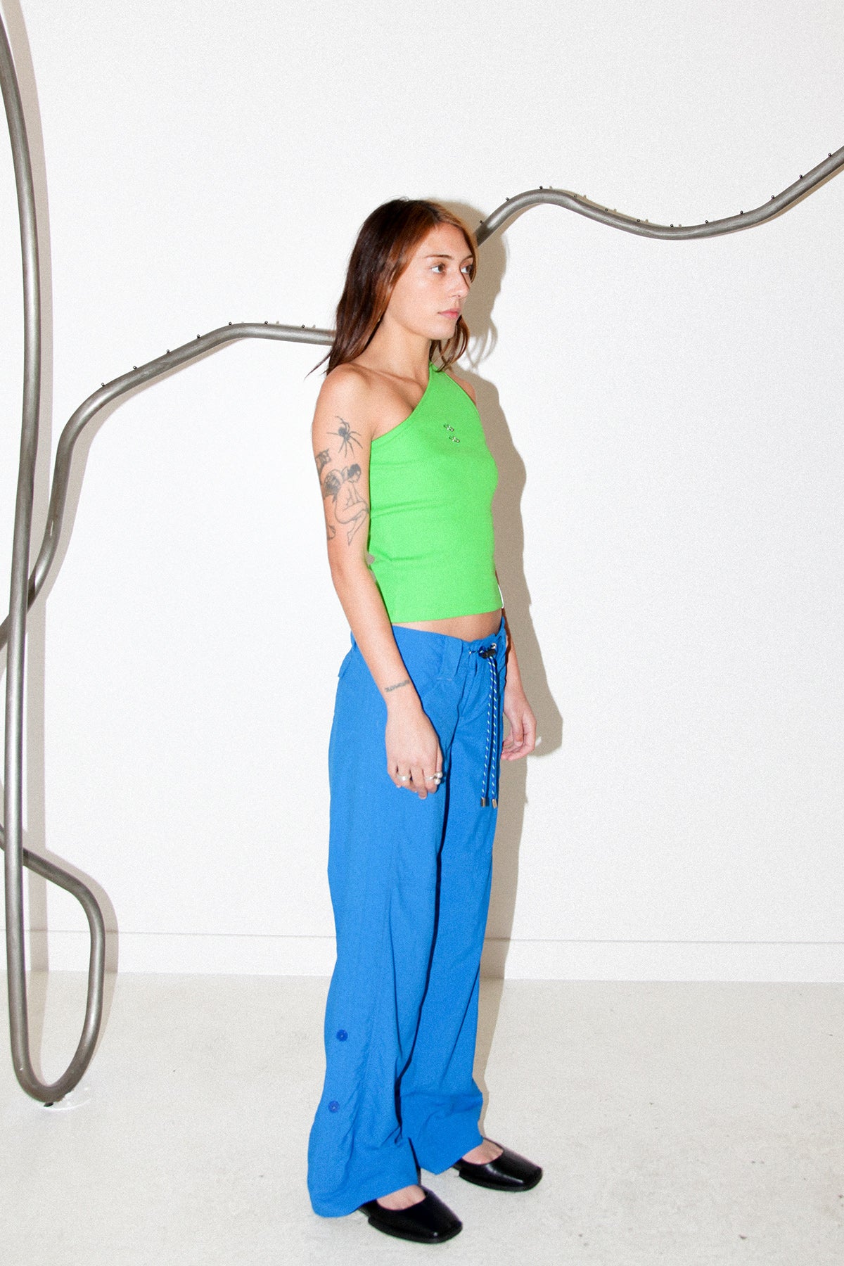 Roll Up Pant in Cobalt