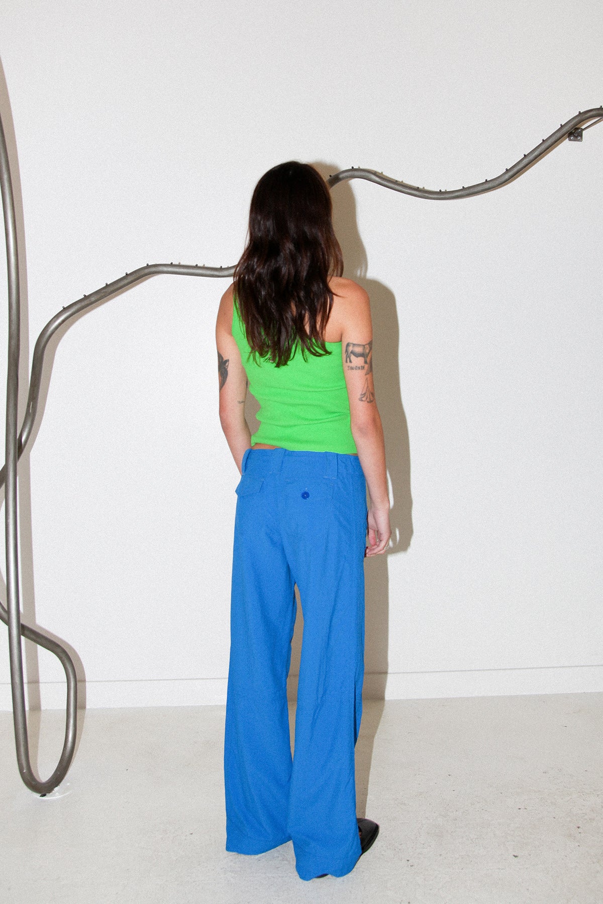 Roll Up Pant in Cobalt
