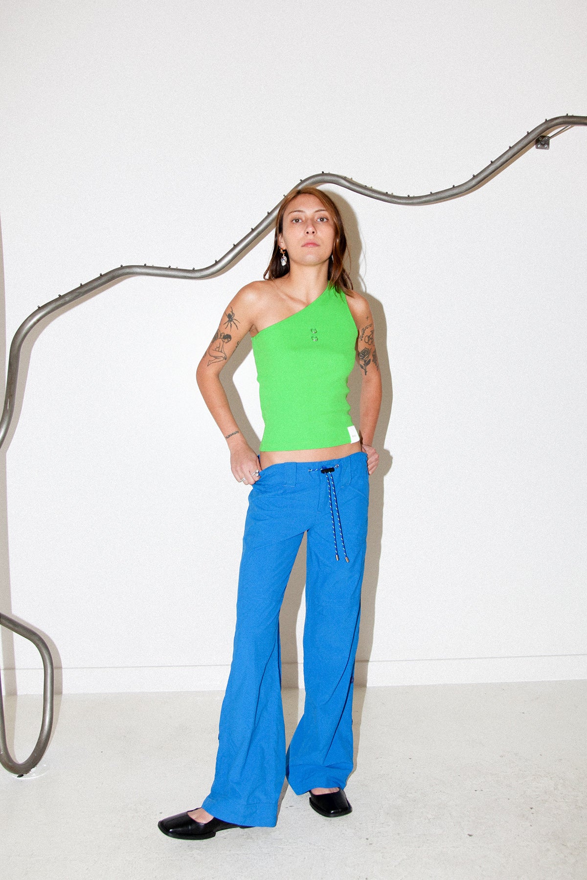 Roll Up Pant in Cobalt