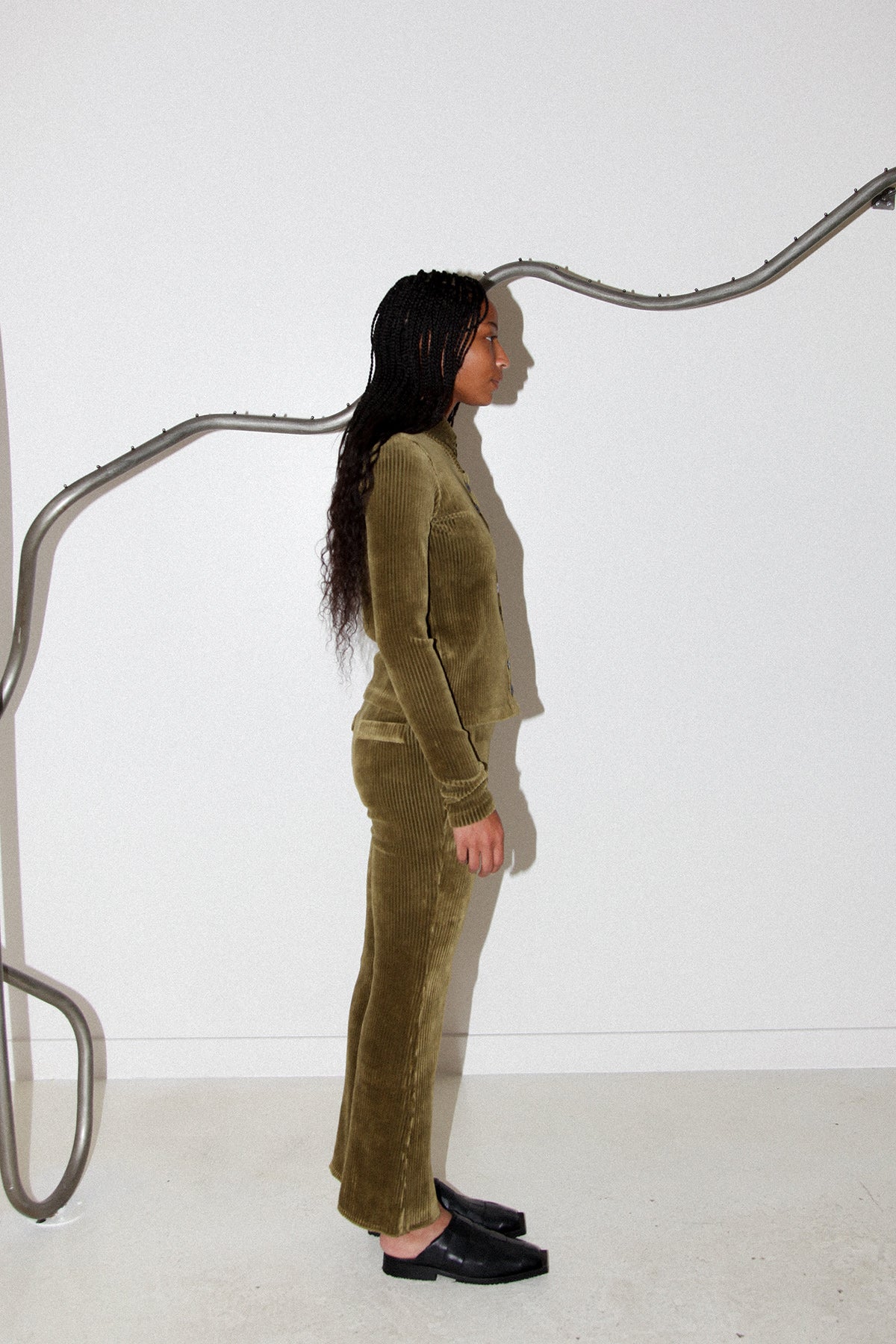 Canyon Scallop Pant in Olive Branch