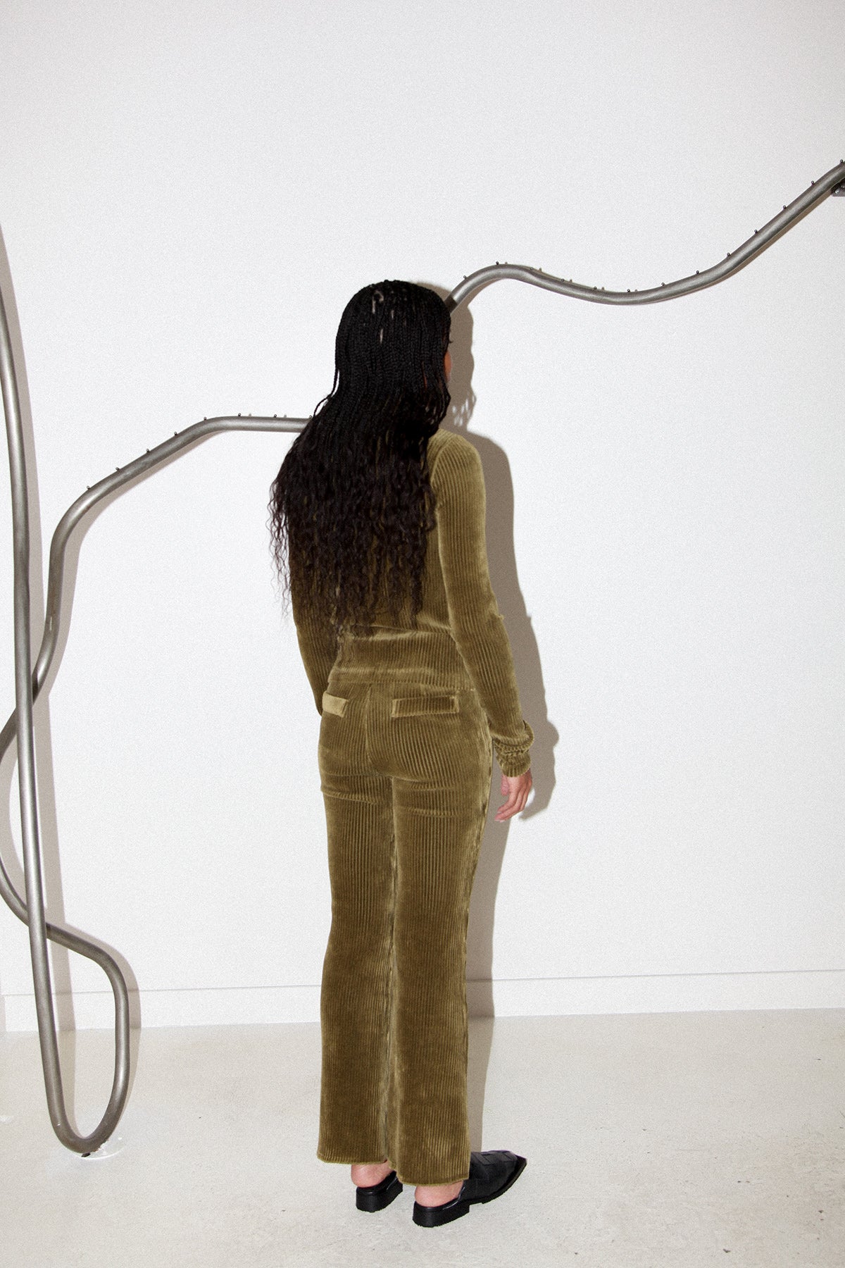 Canyon Scallop Pant in Olive Branch