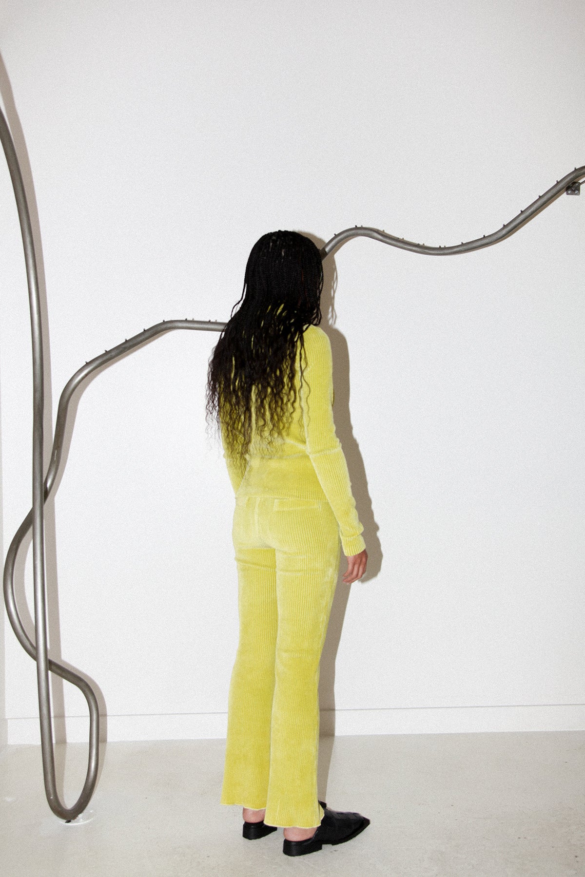 Canyon Scallop Pant in Limeade