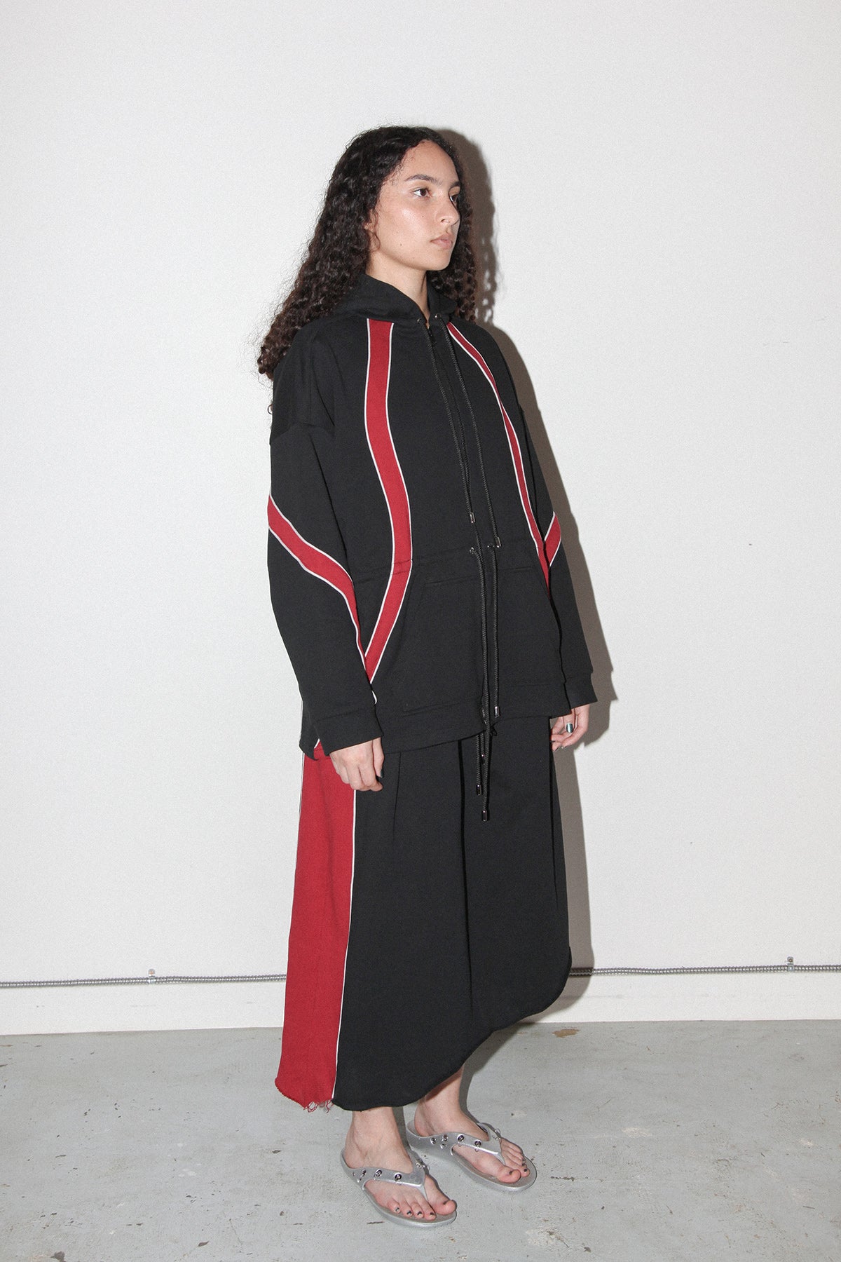 Organic Zip Hoodie in Onyx