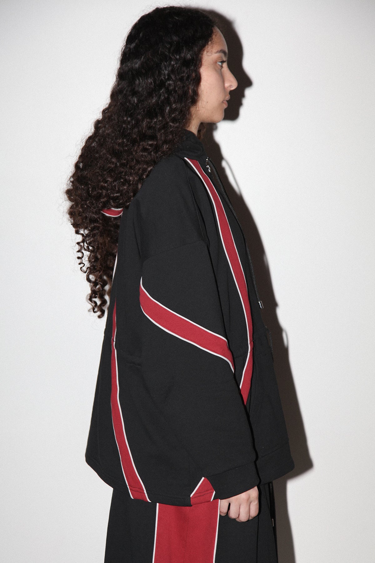 Organic Zip Hoodie in Onyx