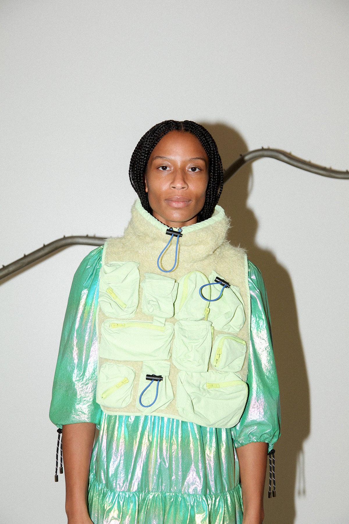 Utility Bib in Dried Eucalyptus