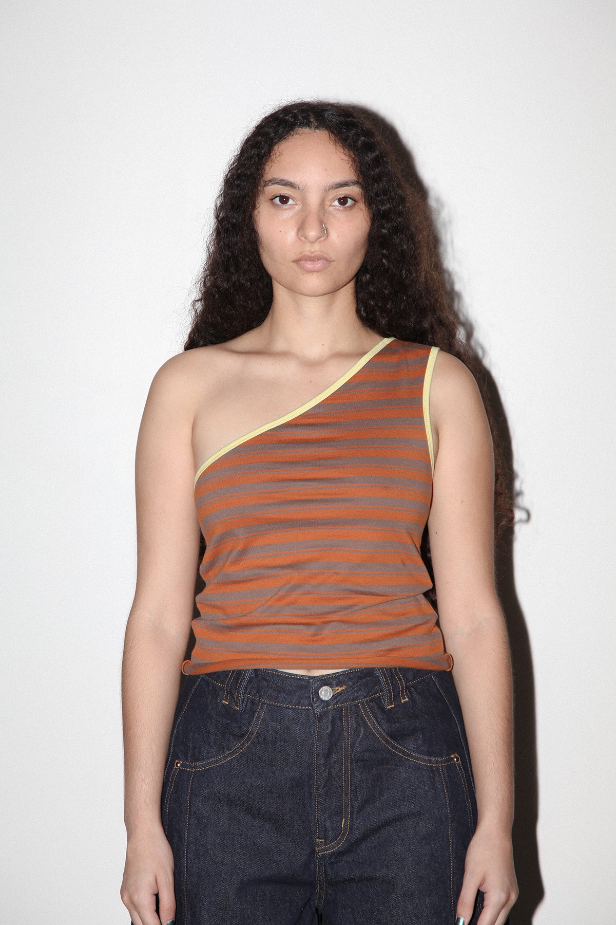 Layered Loop Tank in Mixed Stripe