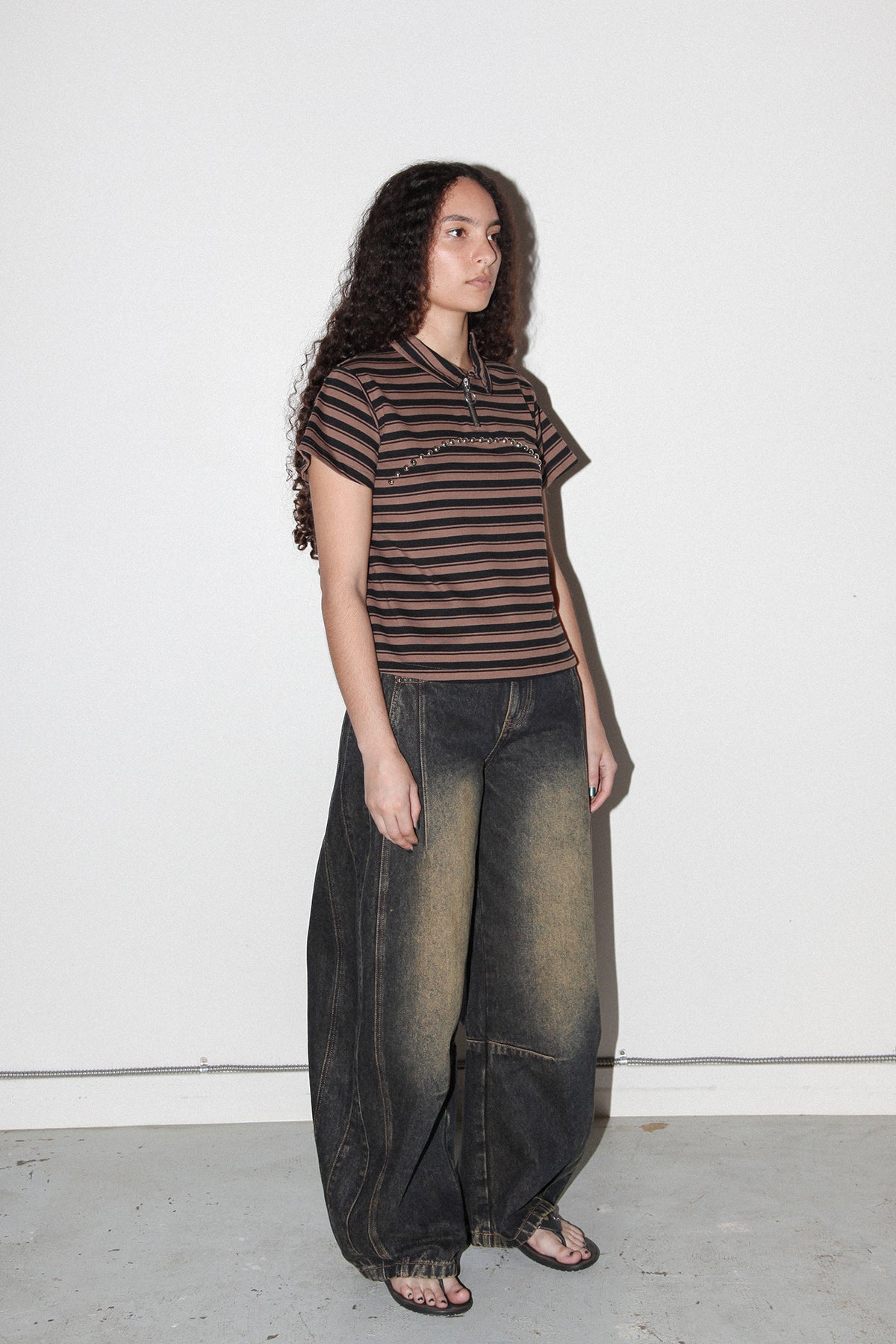 Dart Denim in Slug Wash