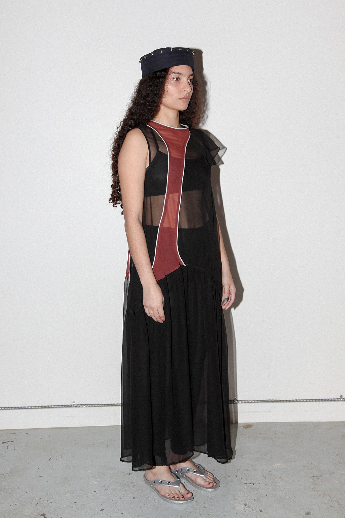 Silk Current Dress in Onyx