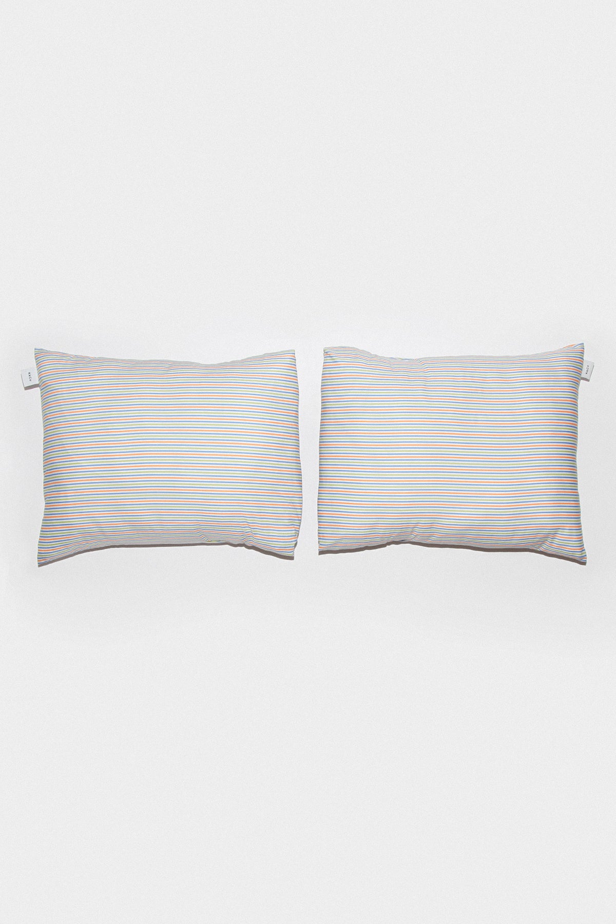 Pillow Sham Set in Striped Sunny