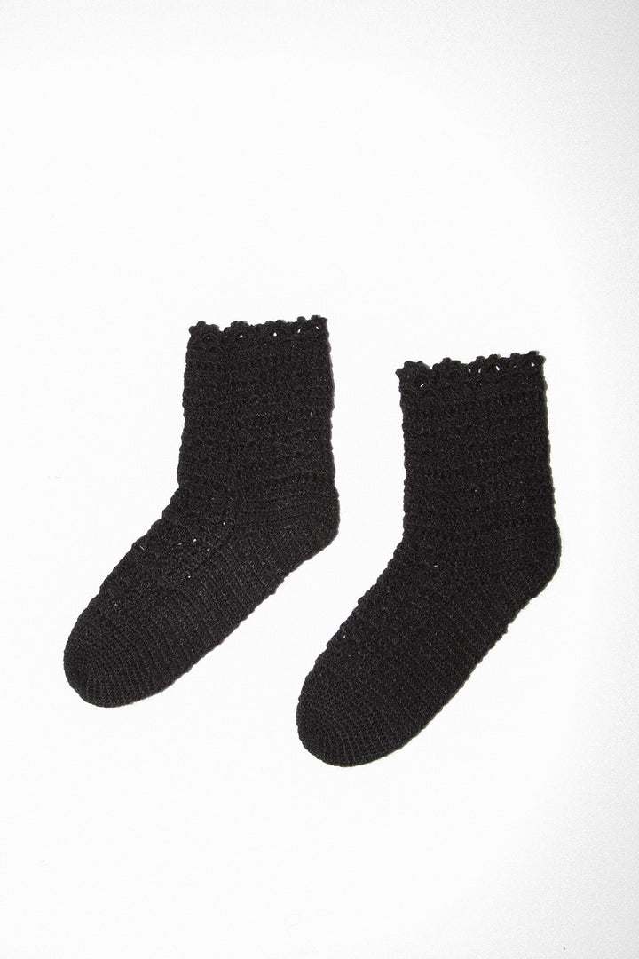 Crochet Sock in Black