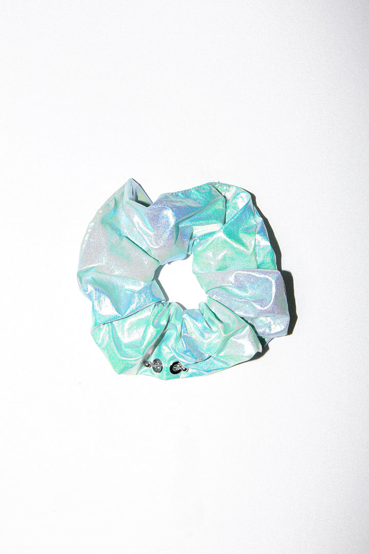 Pierced Scrunchie in Dew Drop Nylon