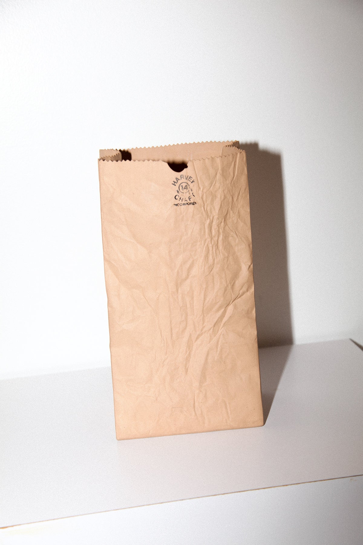 Formas Ceramic "Paper" Bag Vessel by Harvey Craft, 1970s