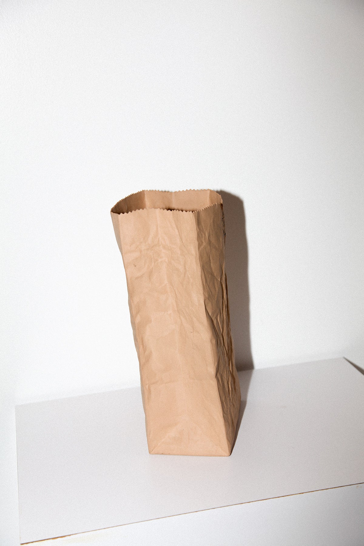 Formas Ceramic "Paper" Bag Vessel by Harvey Craft, 1970s