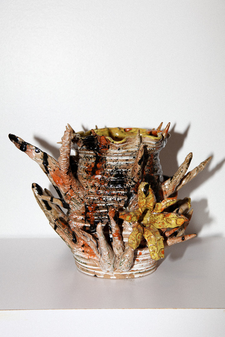 Ian Riccardo Ceramic Thorned Vessel
