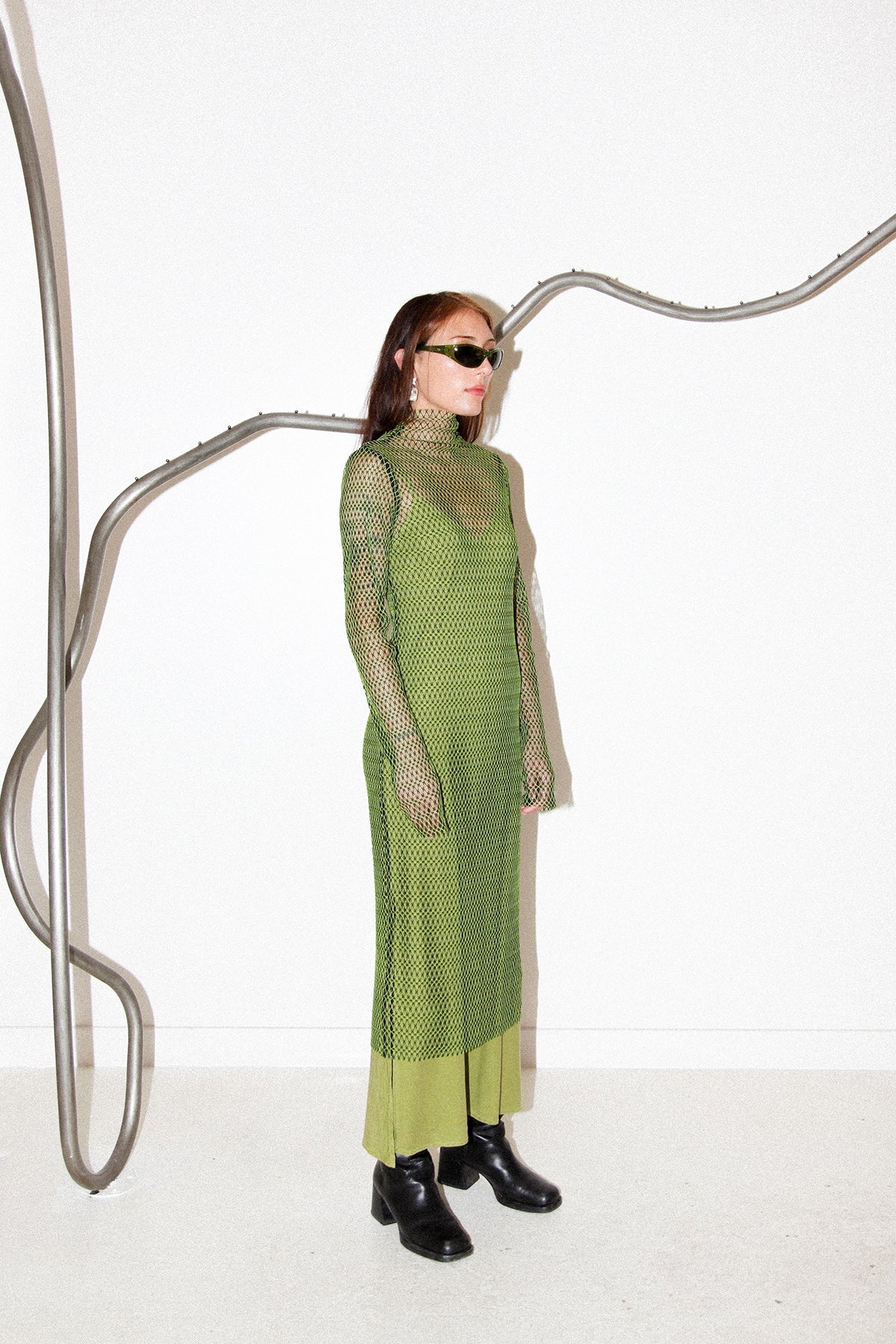 Funaria Dress in Algae