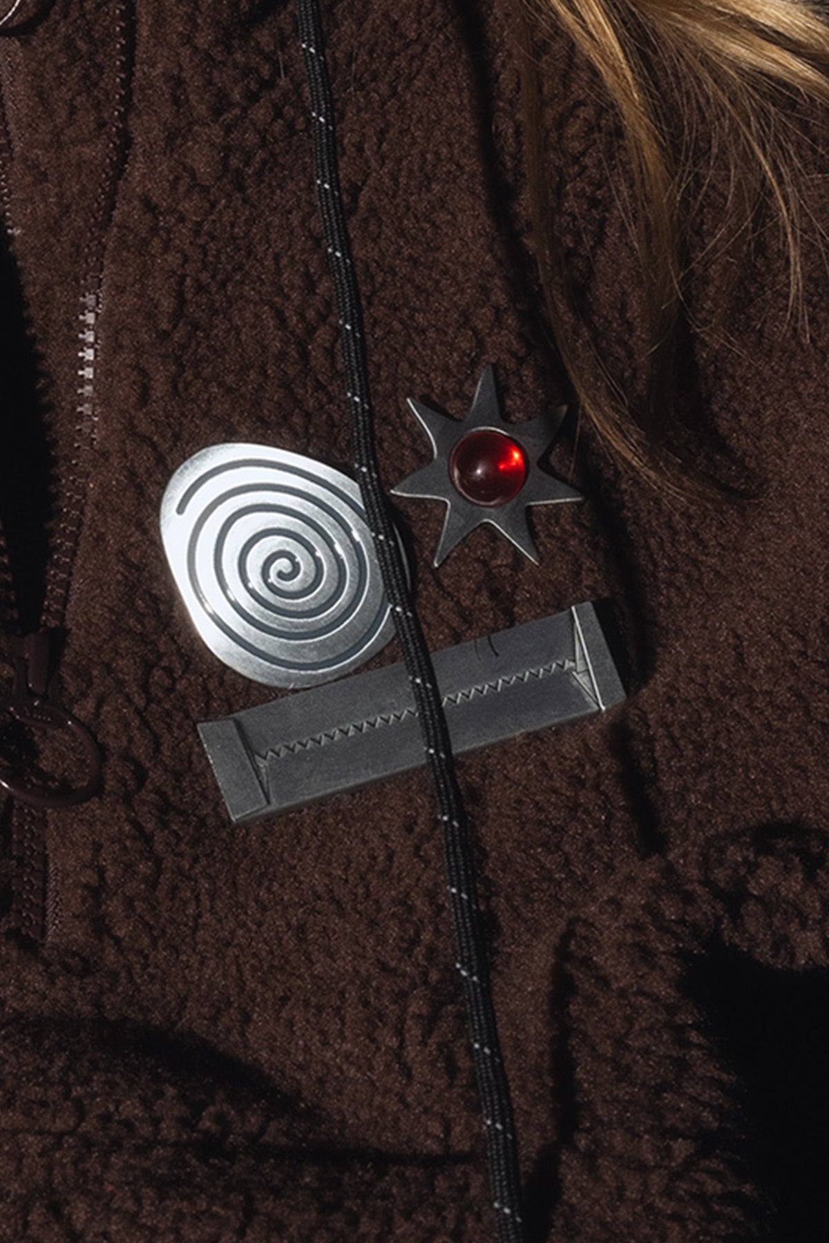 Stick of Gum Brooch in Silver