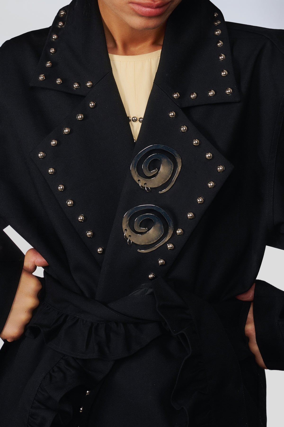 Pierced Spiral Brooch