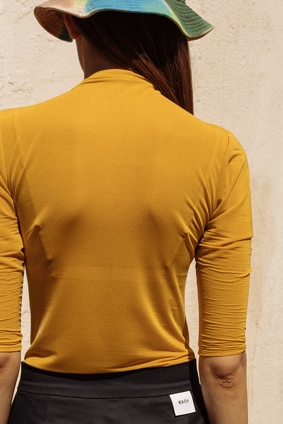 Transparent Knit in Mustard